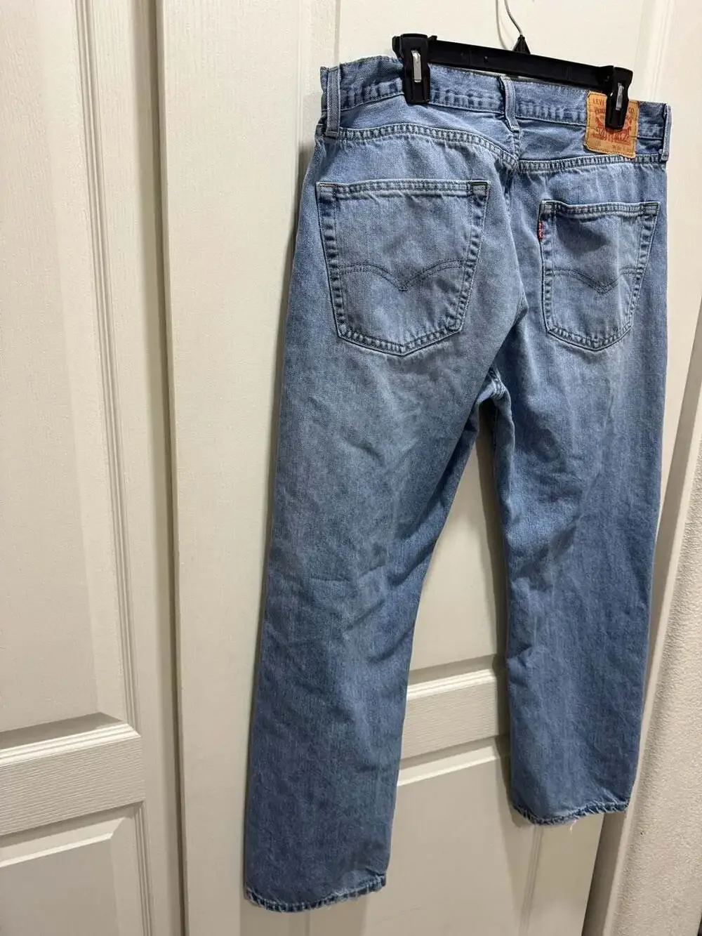 Levi's 505 Regular Fit Straight Leg Jeans Men's 36x30 Medium Wash Denim
